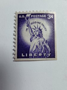 SCOTT #1035A SINGLE LIBERTY FROM PANE MINT NEVER HINGED BEAUTY