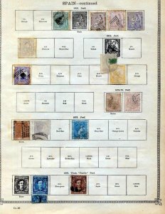 SPAIN 1853/1910 M&U on 8 Sides (Appx 80+Items) (RK254