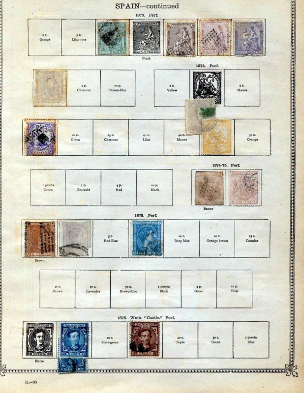 SPAIN 1853/1910 M&U on 8 Sides (Appx 80+Items) (RK254