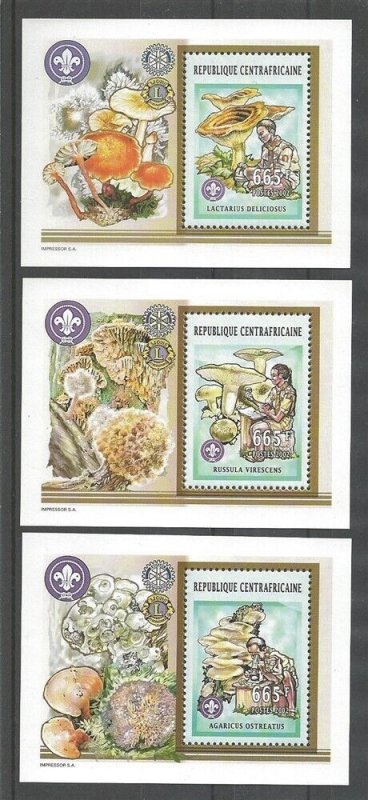 2002 Boy Scouts Central Africa mushrooms fungi 3 SS