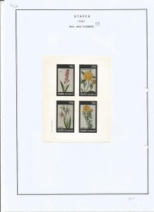 STAFFA - 1982 - Flowers - Sheets - Mint Light Hinged - Private Issue