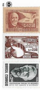Brazil #842,844,845    (MH) CV $1.55