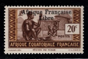 French Equatorial Africa Scott 138 MH* stamp