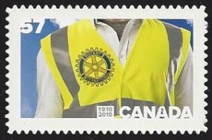 Canada #2394i MNH die cut single, Rotary International Centenary, issued 2010