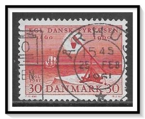 Denmark #376 Lighthouse Service Used