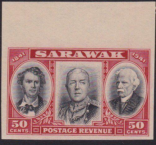 SARAWAK 1946 Centenary 50c IMPERFORATE PROOF ..............................70263