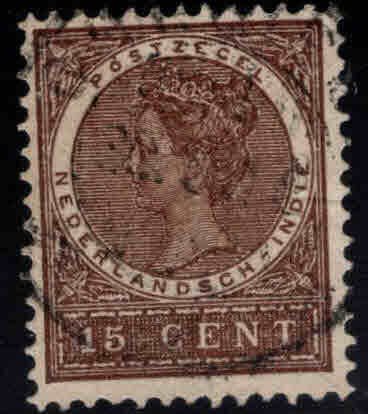 Netherlands Indies  Scott 50 used  Queen Wilhelmina from 1915-1933 set