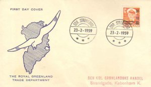 Greenland Scott B2 Rubberstamp Address with some creases.