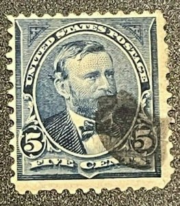 Scott#: 281 - Ulysis S. Grant 5c 1898 used single stamp - Lot 9