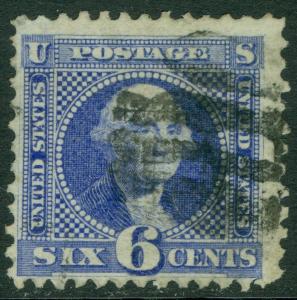 USA : 1869. Scott #115 Used. Nice stamp. PSAG Certificate. Catalog $225.00.