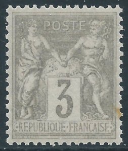 France, Sc #97, 3c MNH