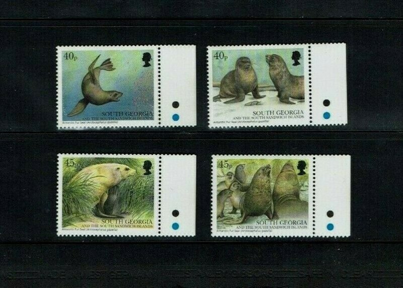 South Georgia, 2002  Seals,  MNH set.