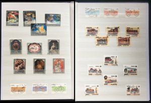 COLLECTION OF CUBA STAMPS IN AN ALBUM - 230 STAMPS - ALL SETS