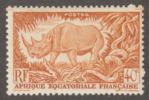Africa, stamp, Scott#168, Rhino,  #F-168