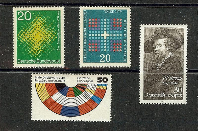 GERMANY 1045-6,1250,89 MNH VF