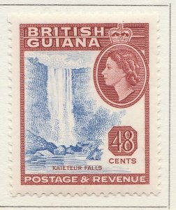 English Colony Colonies British Colony BRITISH GUIANA 1954 48c MH* A28P13F27118-