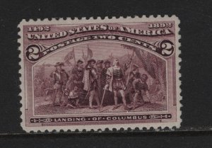 231 VF-XF OG mint never hinged with nice color cv $ 32 ! see pic !
