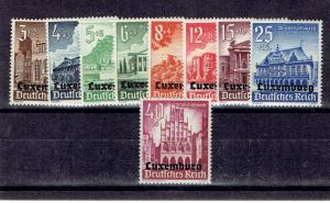 GERMANY! WW II OCCUPATION-LUXEMBURG! Mi.33-41,NH
