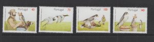 Portugal #2008-11  (1994 Falconry set) VFMNH CV $4.80