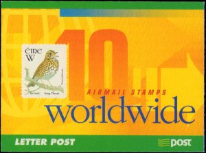 2001 Ireland #1343a, Complete Set, Booklet, Never Hinged