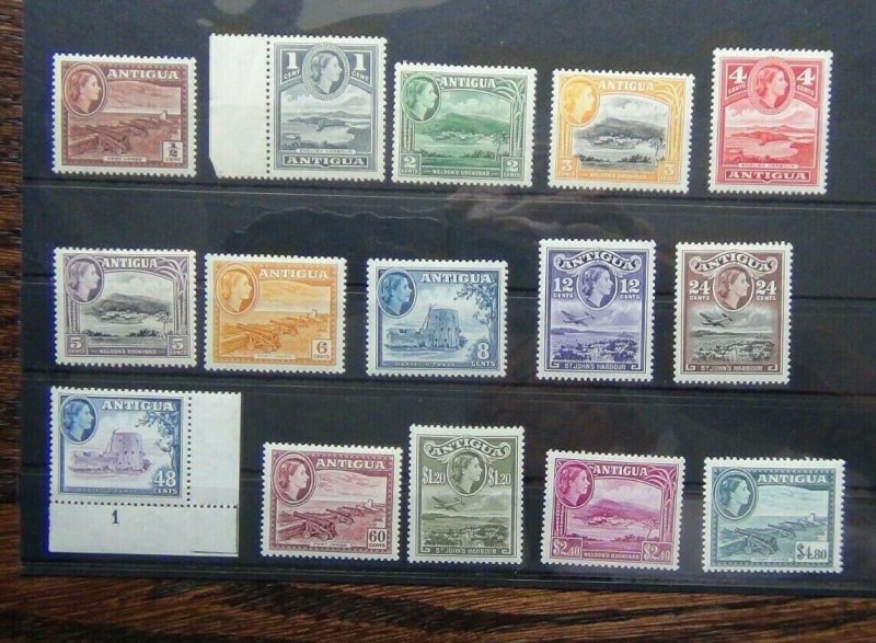 Antigua 1953 - 1962 set to $4.80 MM  SG120a - SG134