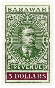 (I.B) Sarawak Revenue : Duty Stamp $5 (1918)