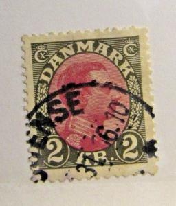 DENMARK Sc# 129 Θ used postage stamp, cds cancel, fine +