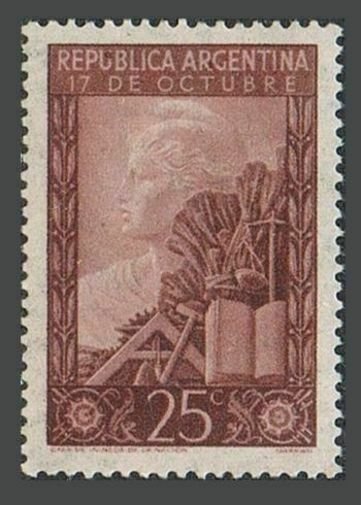 Argentina 581 2 stamps,MNH.Michel 554. President Peron's return to power,1948. 