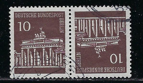 Germany Berlin Scott # 9N251b, used, tete beche, Mi # K5