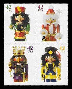 PCBstamps  US #4360/4363a Block $1.68(4x42c)Holiday Nutcrackers, MNH, (18)