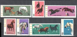 POLAND SC#1474-1481 Polish Horse-breeding (1963) MNH