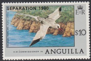 Anguilla 1980 MNH Sc #422 Separation 1980 O/P on $10 Red-billed tropic-bird