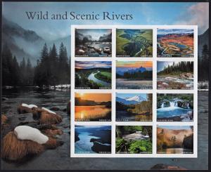 SC#5381 (55¢) Wild and Scenic Rivers Pane of Twelve (2019) SA