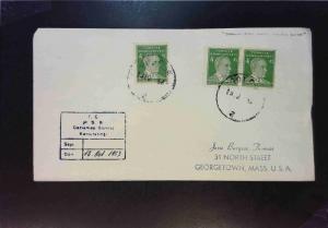 Turkey 1953 Paquebot Cover to USA - Z1771