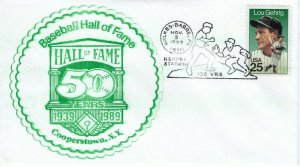 BASEBALL BASEBALL HALL OF FAME-50TH ANN, WILKES-BARRE, PA 1989  FDC9595