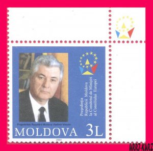 MOLDOVA 2003 Famous People President Vladimir Voronin Council of Europe 1v MNH