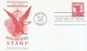 C67 6c BALD EAGLE AIR MAIL - Fleetwood post card