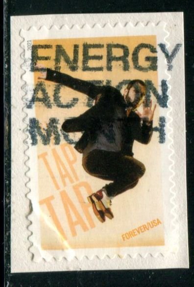 5609 US (55c) Tap Dance SA, used on paper