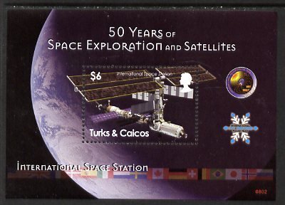 TURKS & CAICOS IS - 2008 - Space Exploration - Perf Min Sheet -Mint Never Hinged