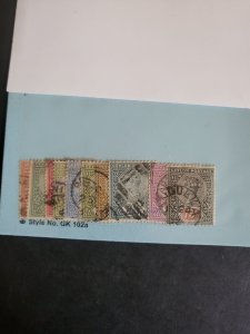 Stamps Ceylon Scott #132-41 used