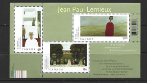 CANADA - 2004 JEAN-PAUL LEMIEUX SOUVENIR SHEET - SCOTT 2068 - MNH