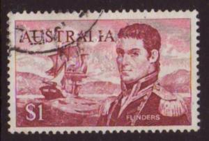 Australia 1966 Sc#415, SG#401 $1 Explorer Mathew Flinders USED.