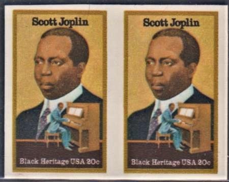 US 2044a Error XF NH Scott Joplin Imperf Pair cv 300.00