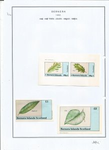 BERNERA -1982 - Tree Leaves - Mint Light Hinged - Private Issue