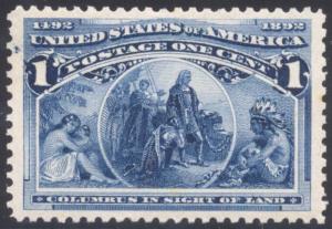 #230 Mint 1c SUPERB OG NH GEM - LARGE JUMBO BS9225