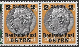 Doyle's_Stamps: NH Polish Pairs of German Occupation Set, Scott #N17** to #N29**