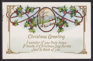 US Sc WX15, 405 on 1914 Christmas Greeting PPC