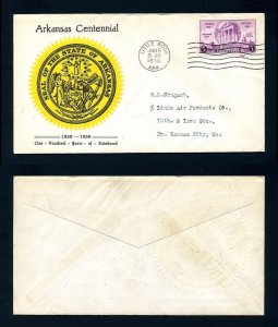 # 782 First Day Cover addressed with LinPrint cachet dated 6-15-1936