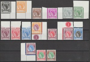 MALAYA/MALACCA 194/7 SG 23/38 MNH Cat £75