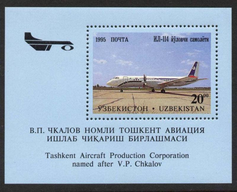 Uzbekistan 95 MNH Aircraft